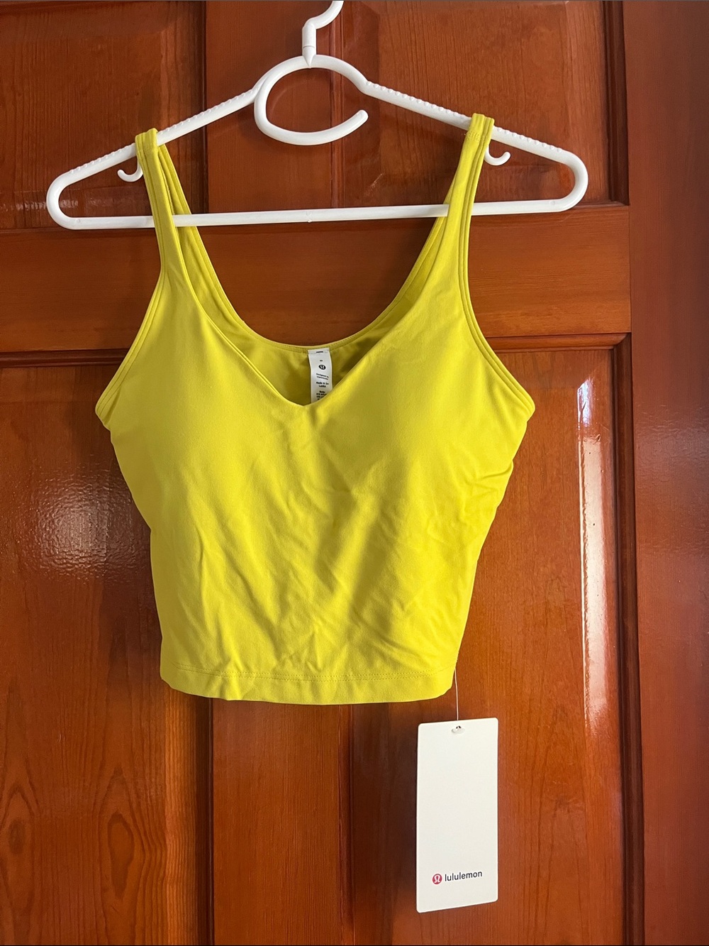 Lululemon Bright Yellow Align Cropped Tank - Size 8